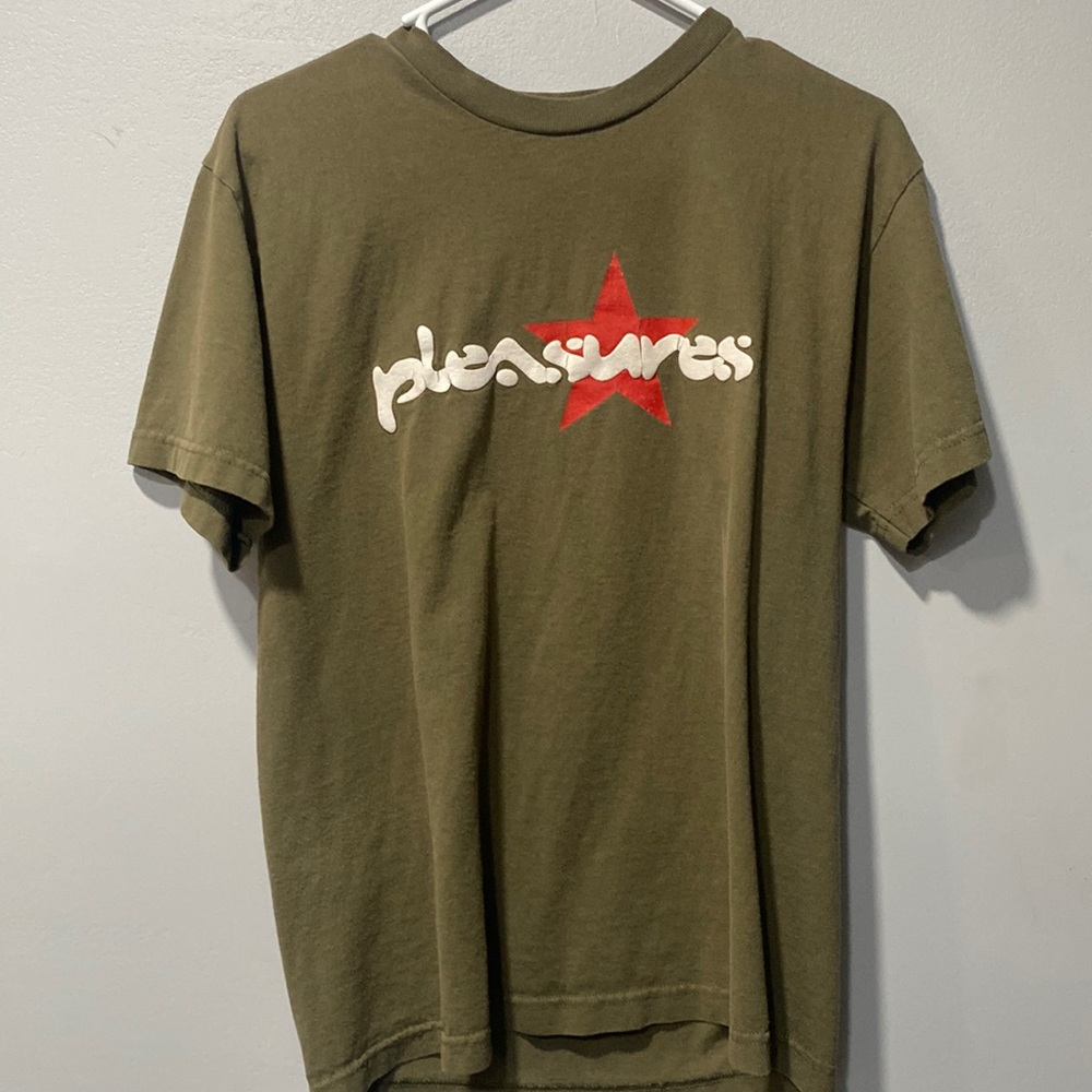 pleasures green shirt
